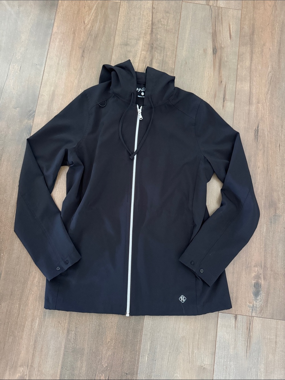 Easy Stretch Hooded Scrub Jacket. Size Small.